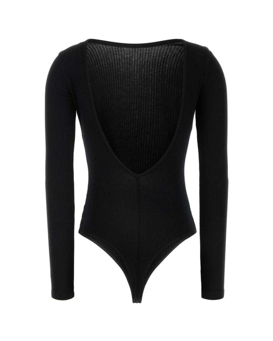 Agolde Black Bridget Bodysuit