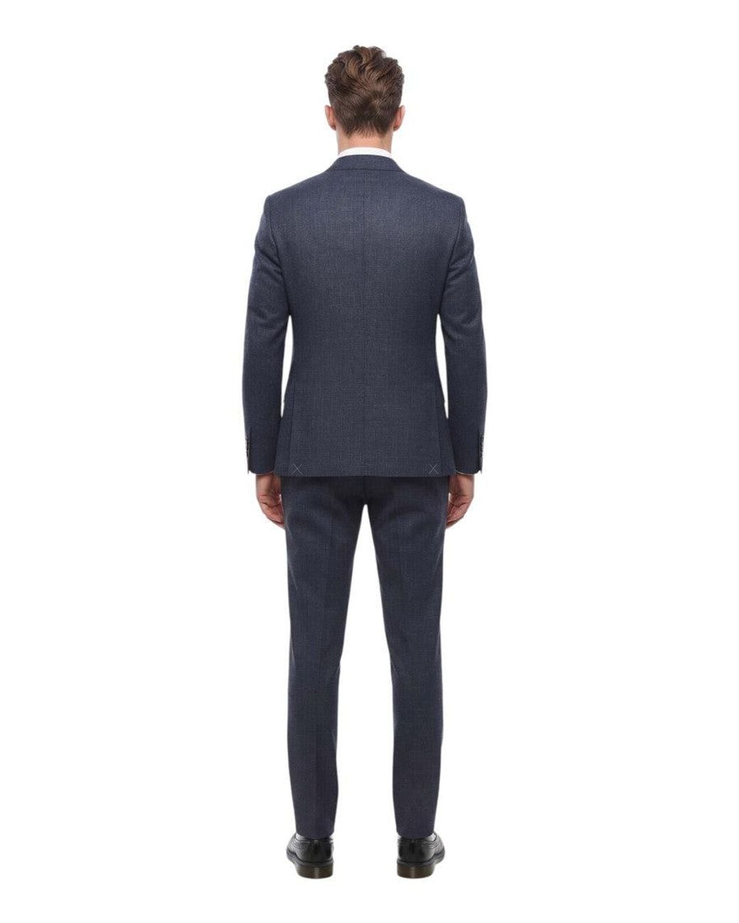 Corneliani Blue Notched Lapel Suit for men