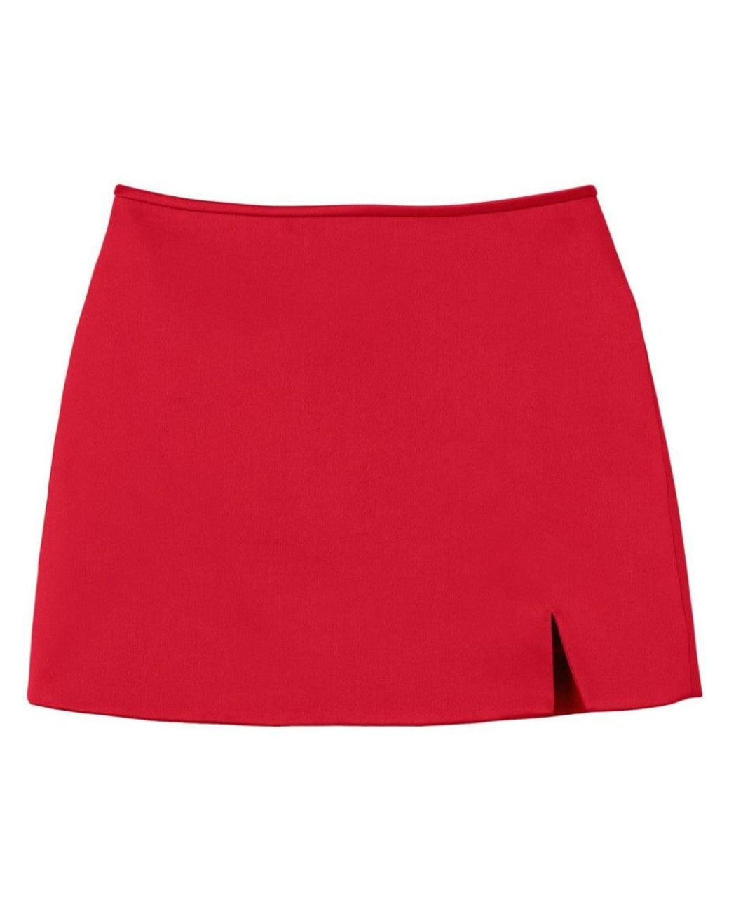Marc Jacobs Red Duchess Satin Skirt