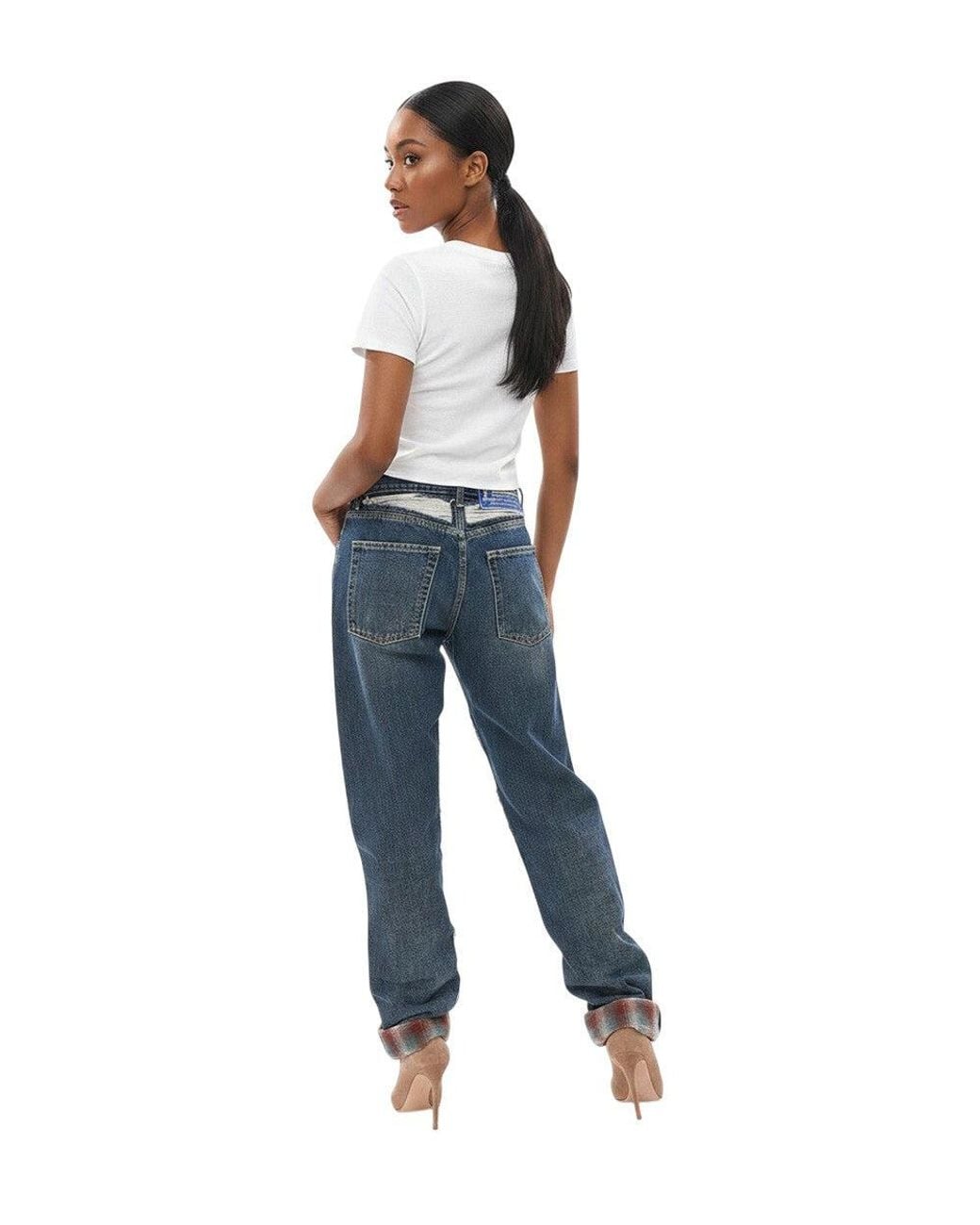 Maison Margiela Blue Regular High Rise Jeans