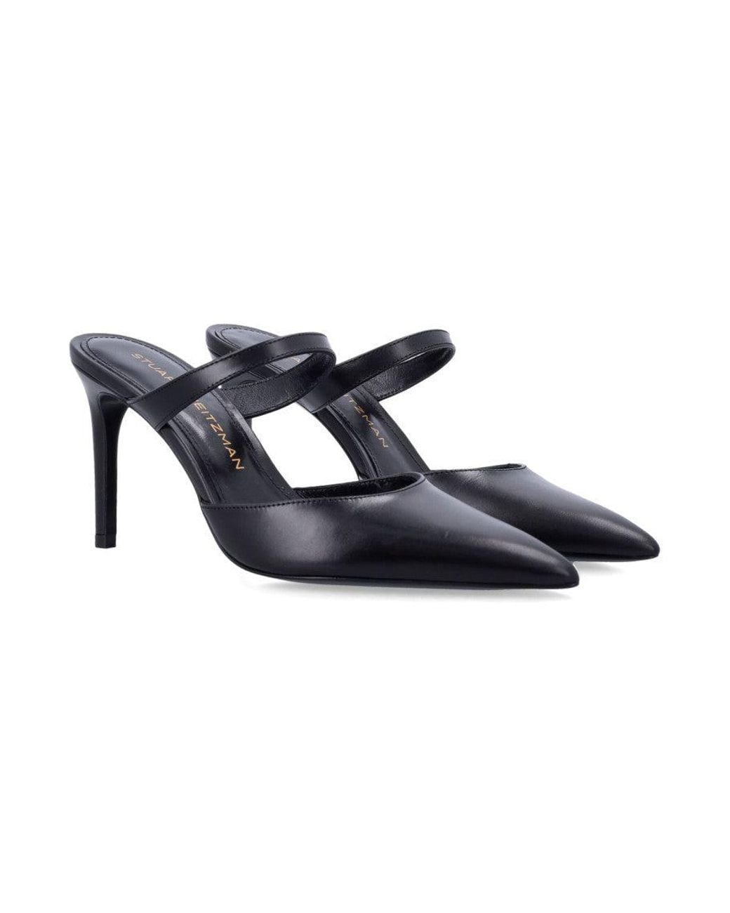 Stuart Weitzman Blue Classic Leather Pumps