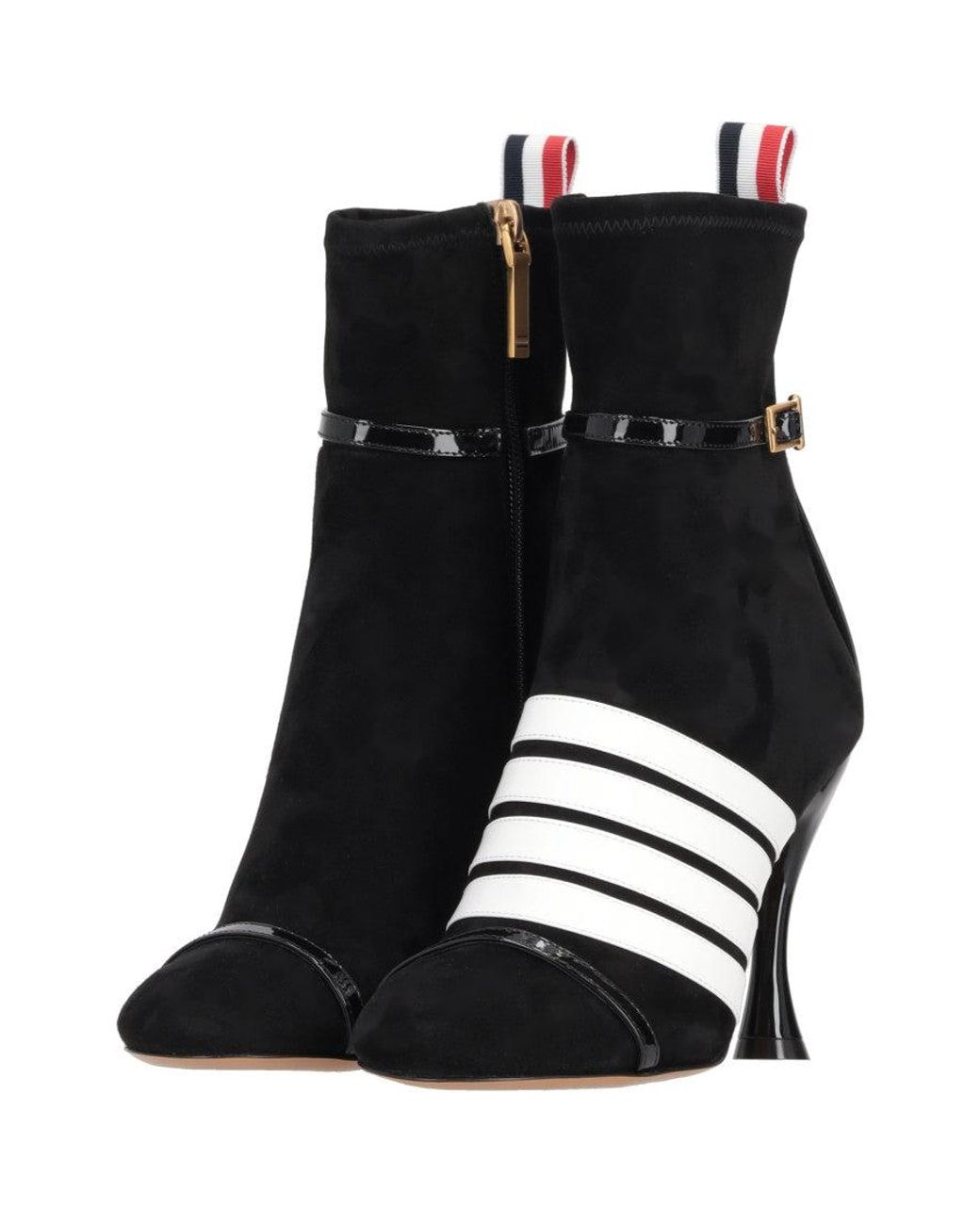 Thom Browne Black Solid Pointed Toe Boots