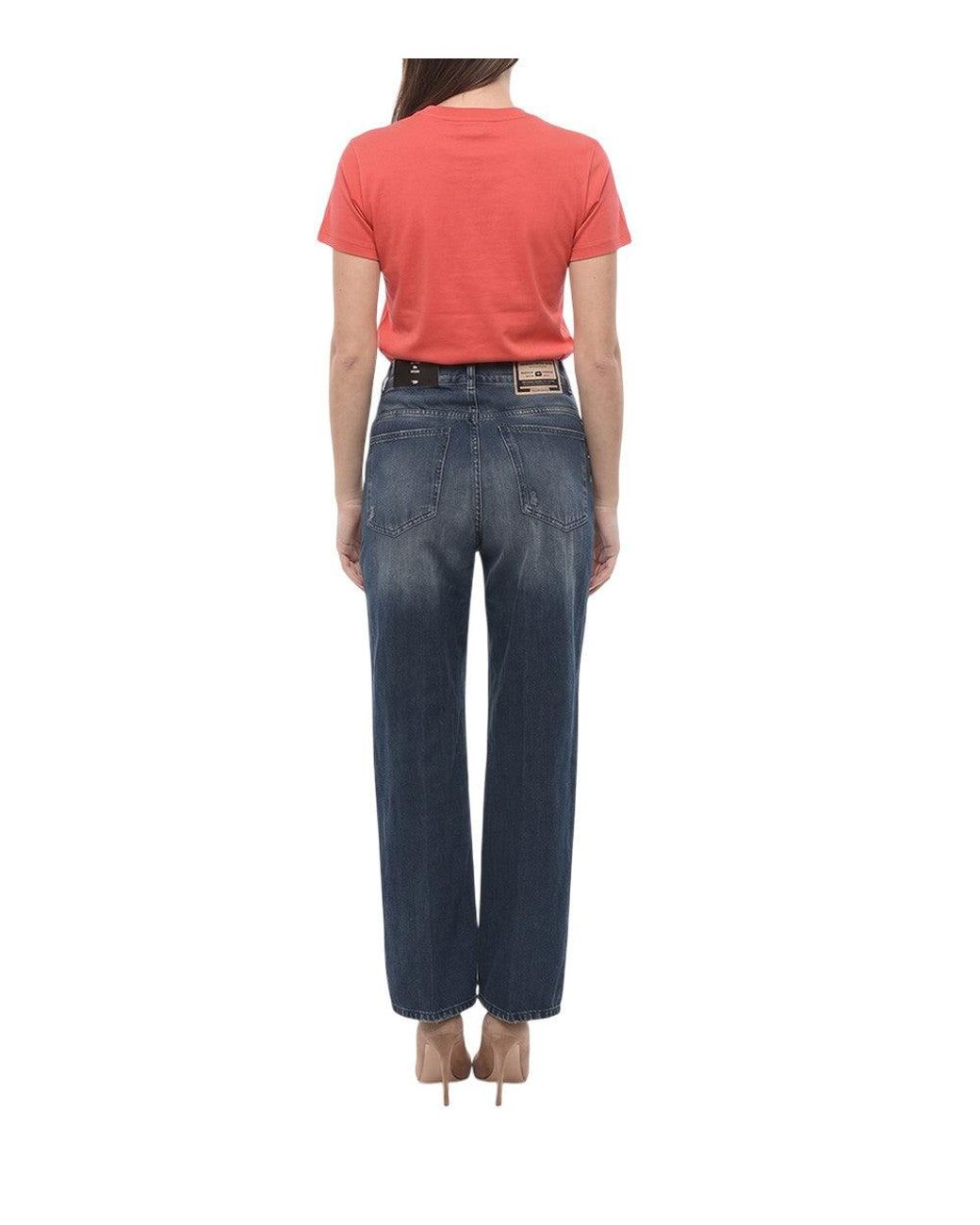 DIESEL Blue Regular High Rise Jeans