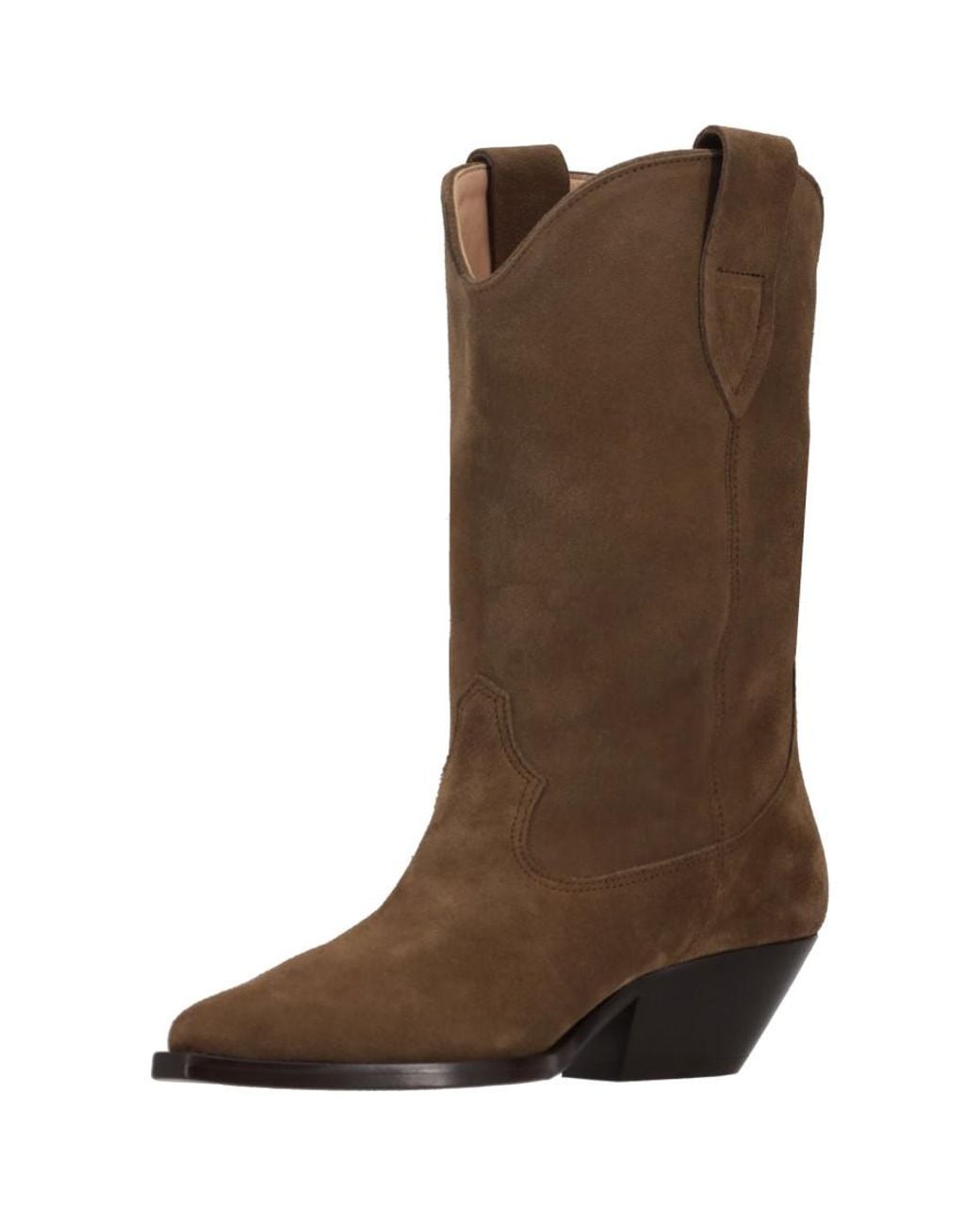 Isabel Marant Brown Solid Pointed Toe Boots