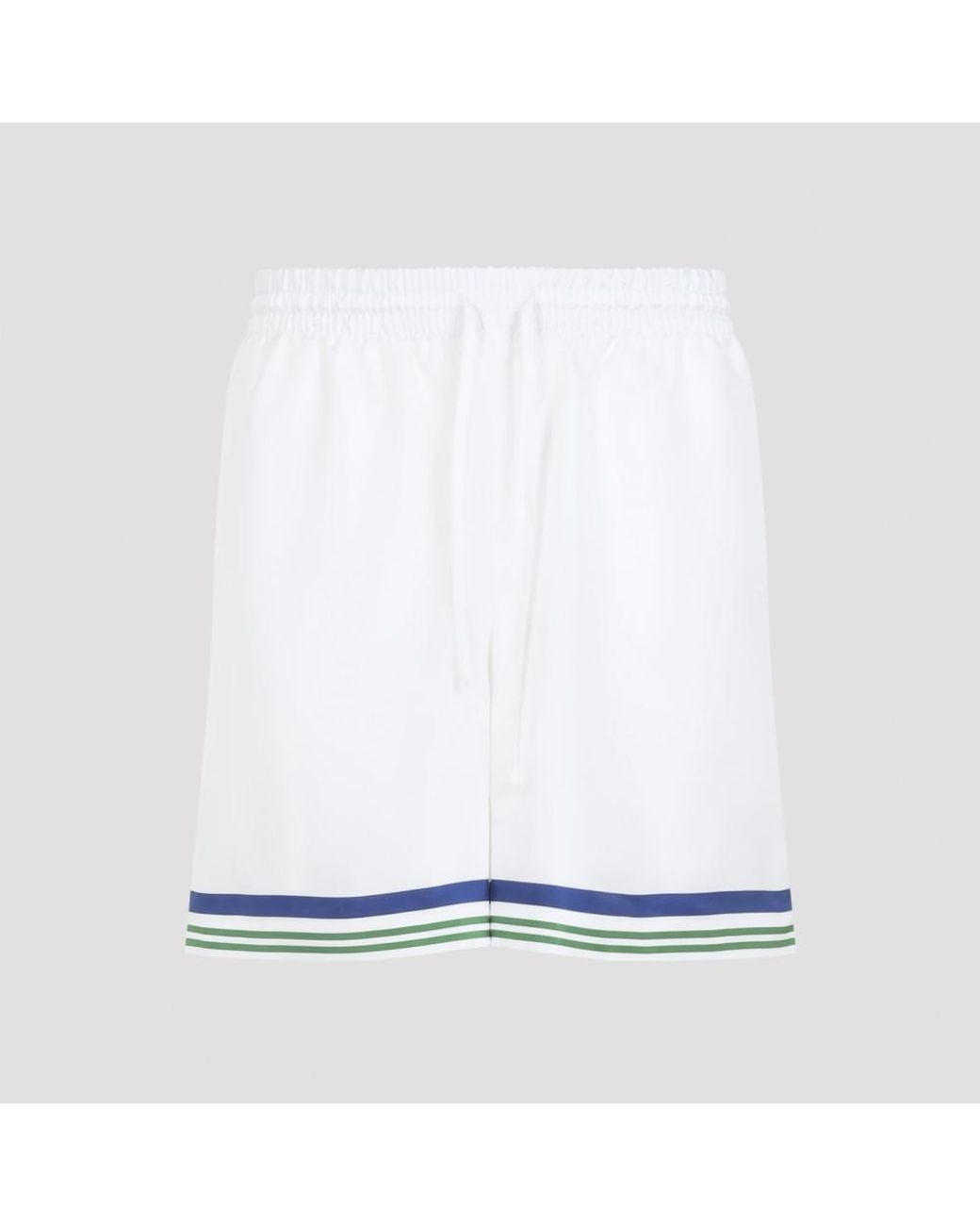Casablanca White Drawstring Shorts for men