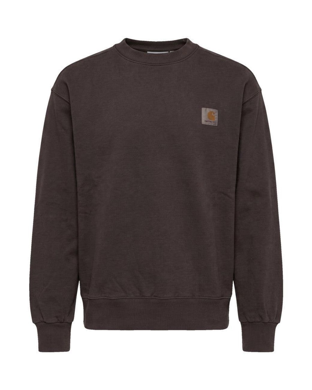 Carhartt Gray Dark Logo Sweatshirt for men