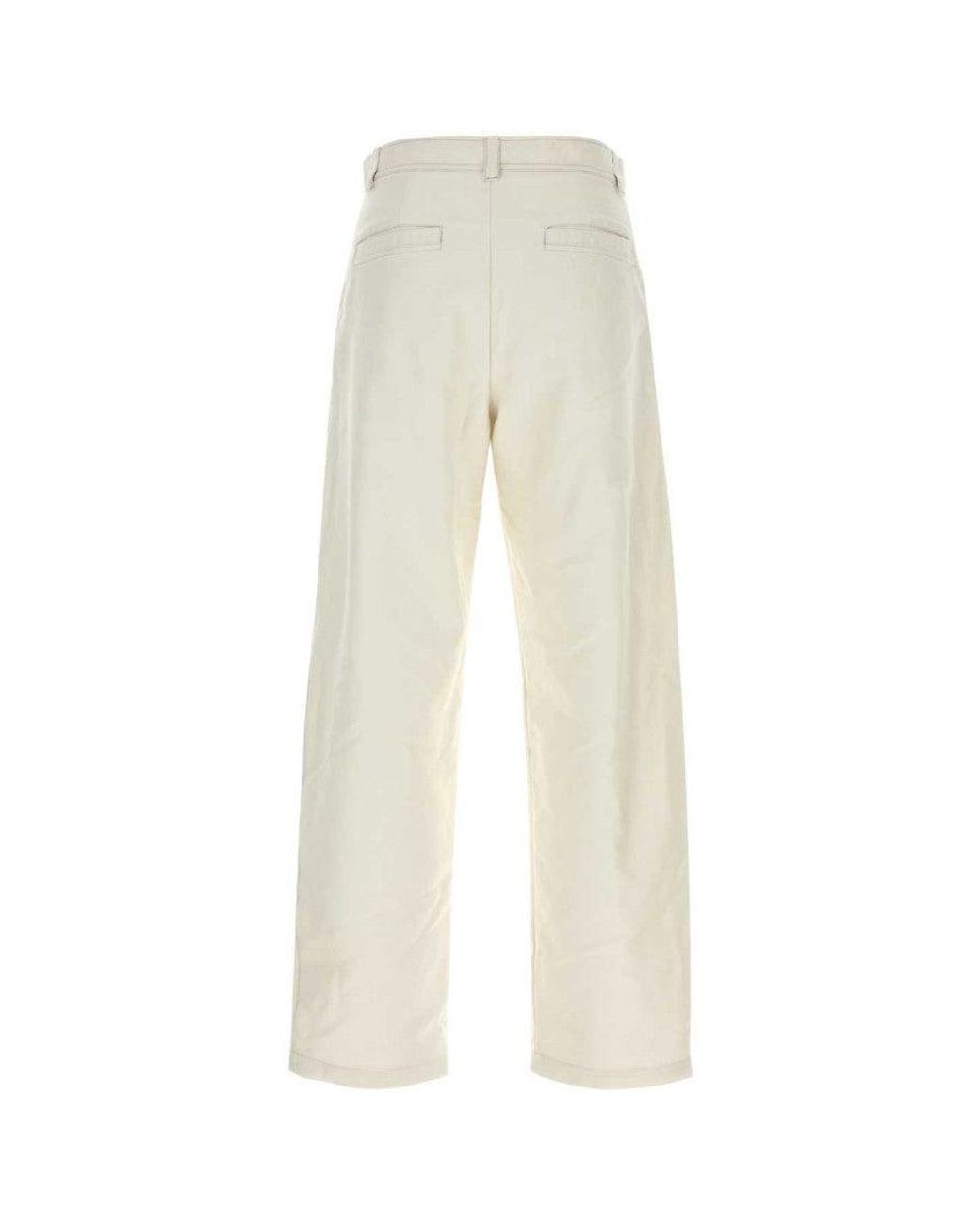 A.P.C. White Relaxed Chino Pants for men