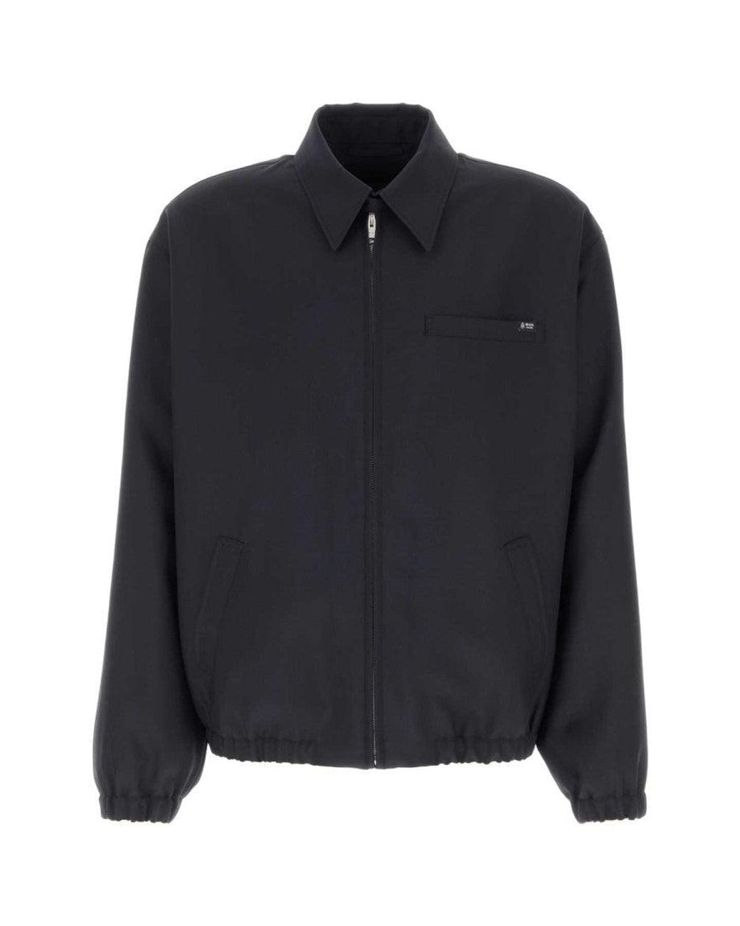 Prada Black Solid Jacket for men