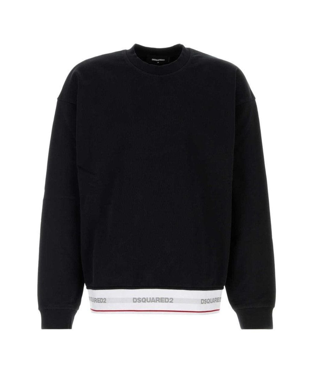 DSquared² Black Oversized Sweatshirt for men