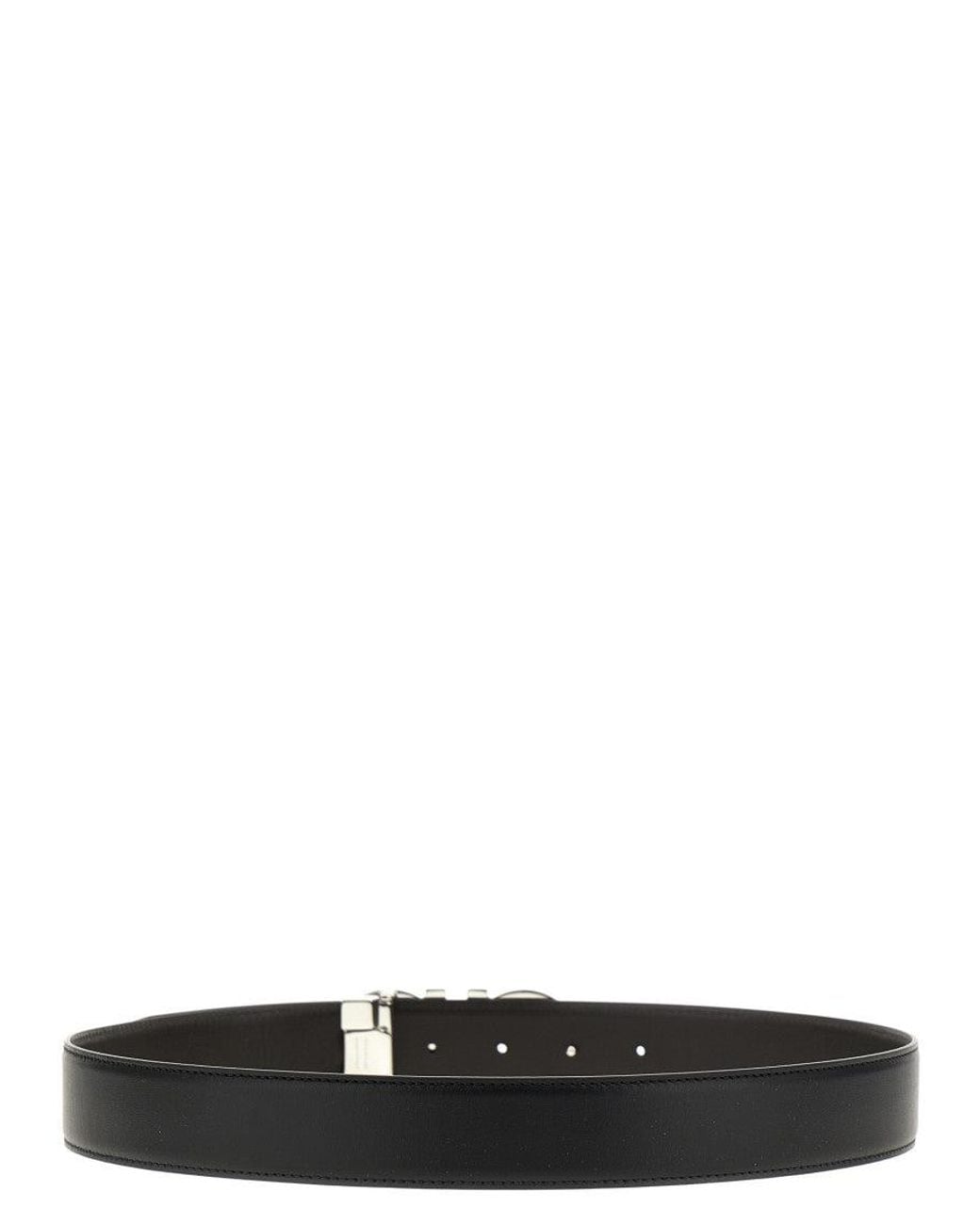 Ferragamo Black Gancini Solid Reversible Belt for men