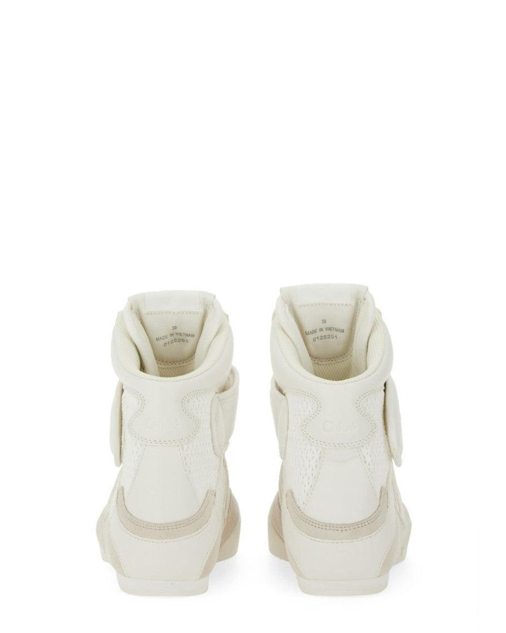 Chloé White Perforated Sneakers