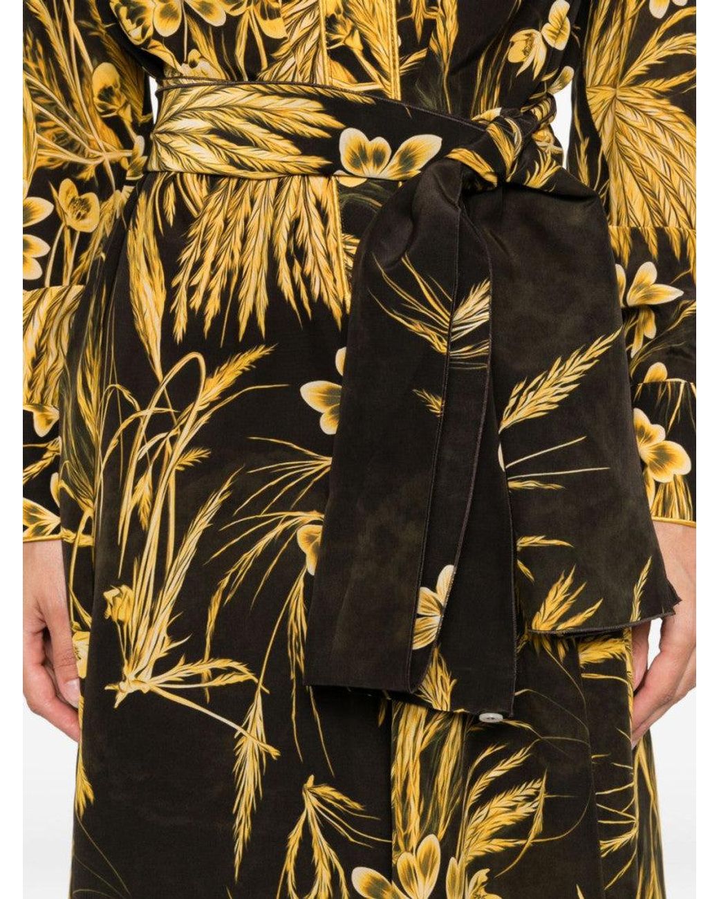 F.R.S For Restless Sleepers Brown Floral-Print Maxi Dress