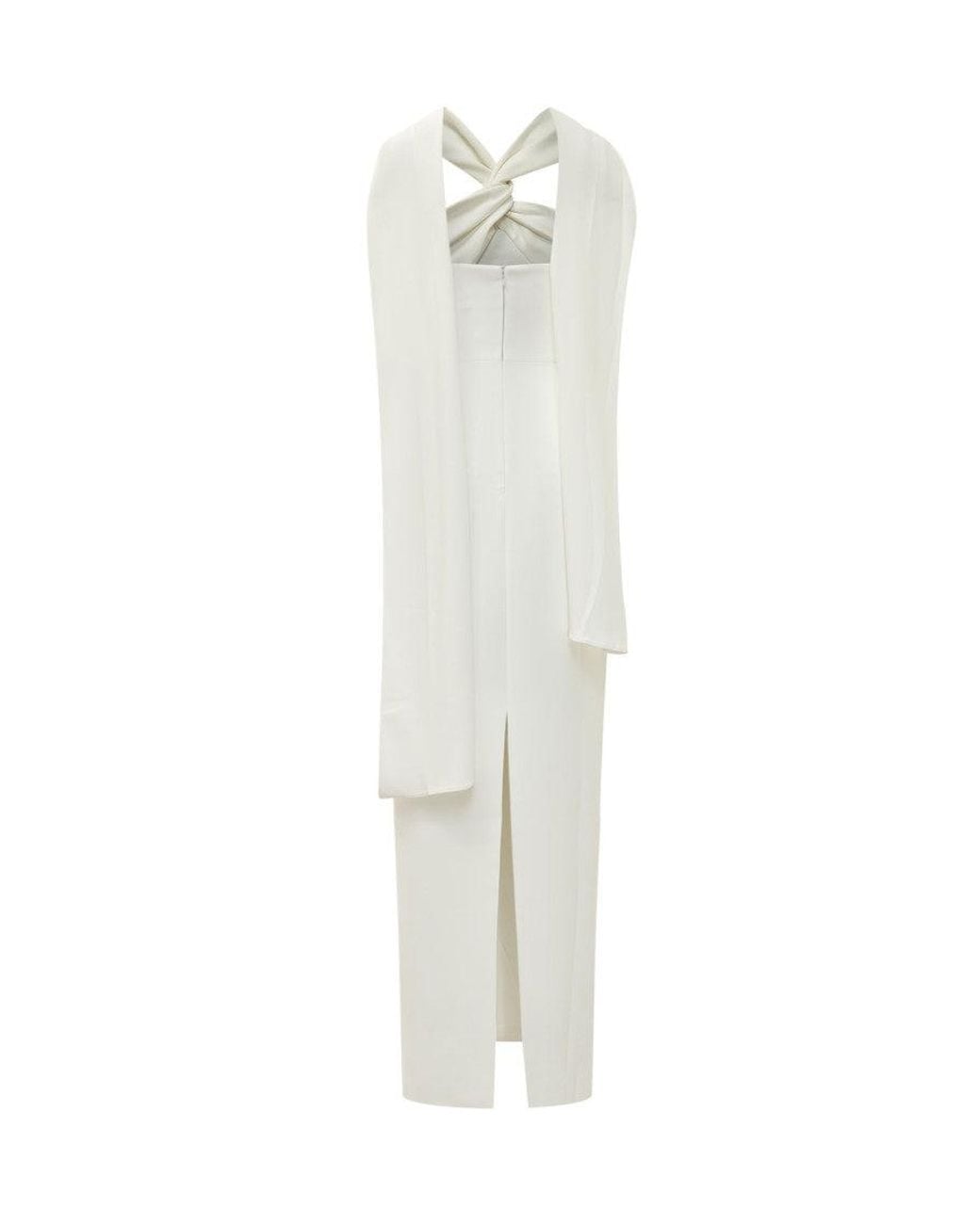Solace London White Chic Longline Suit Dress