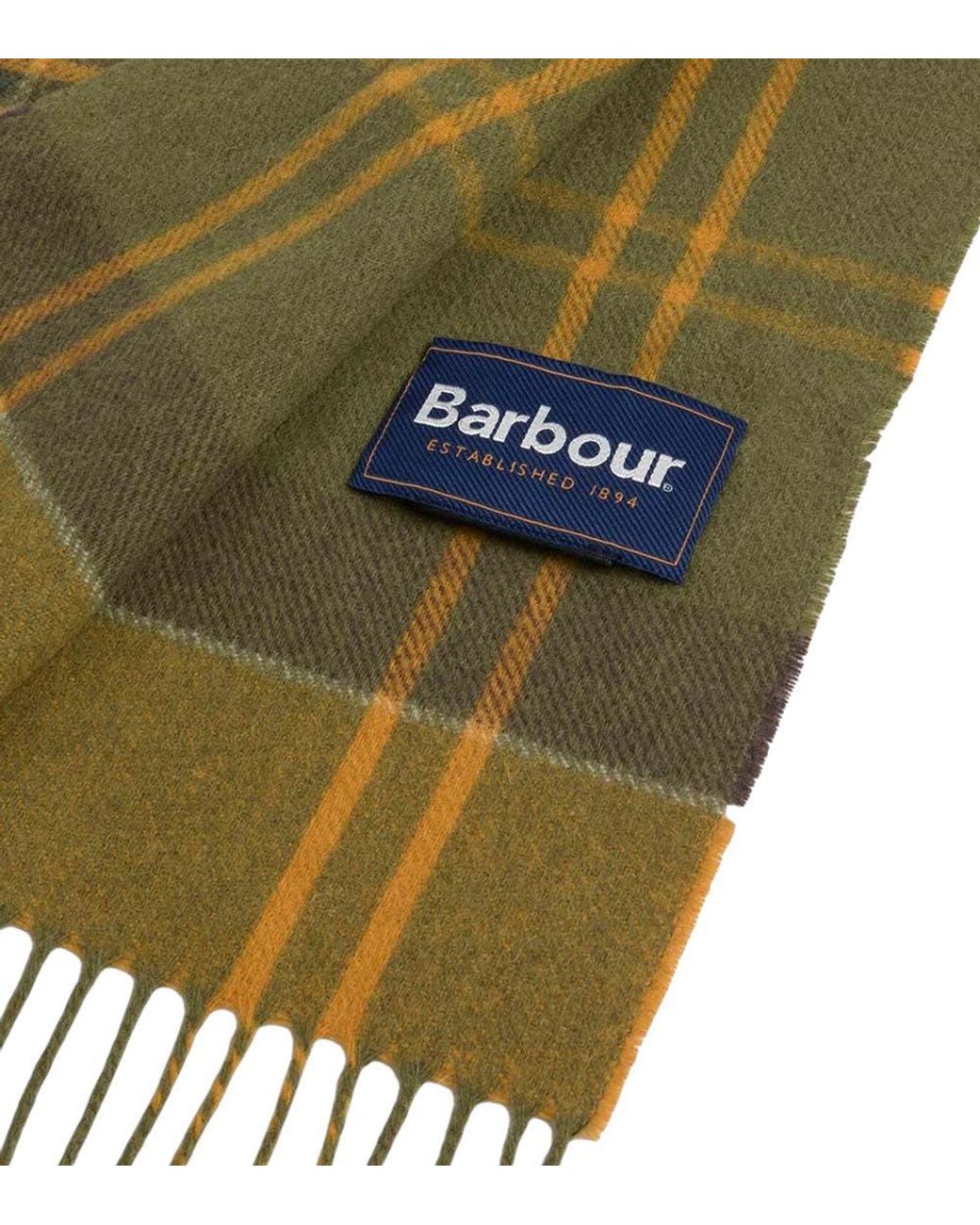 Barbour Metallic Check Scarf for men