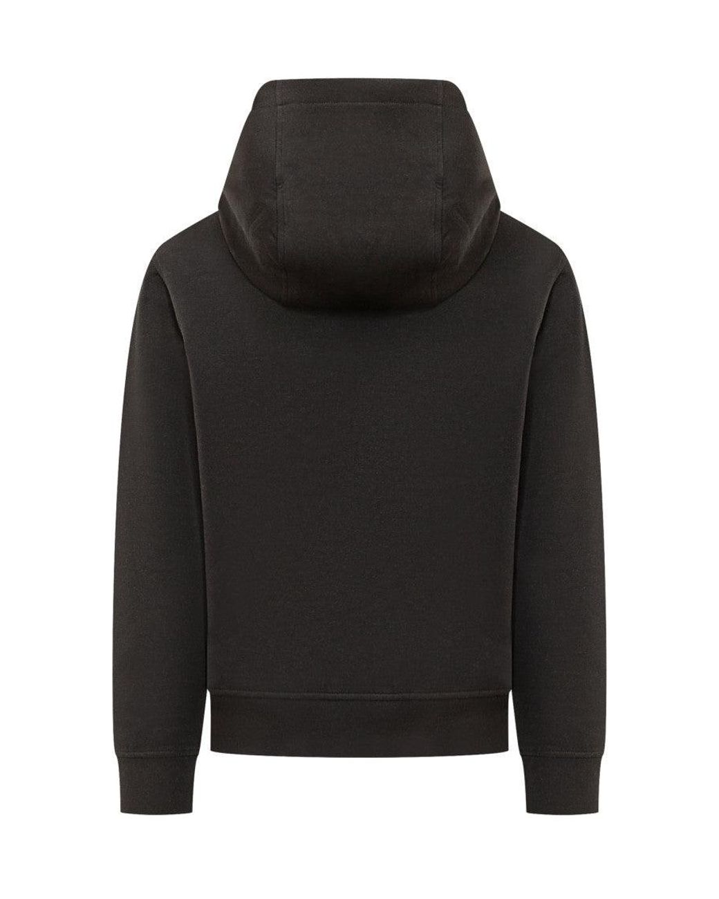 Emporio Armani Black Logo Regular Hoodie for men
