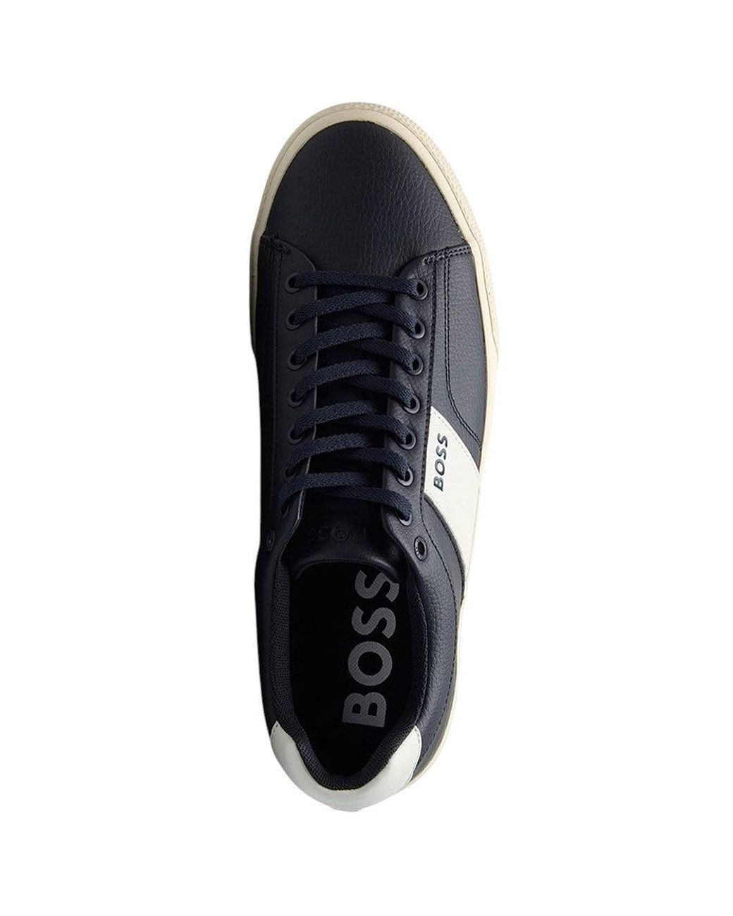 Boss Blue Logo Classic Sneakers for men