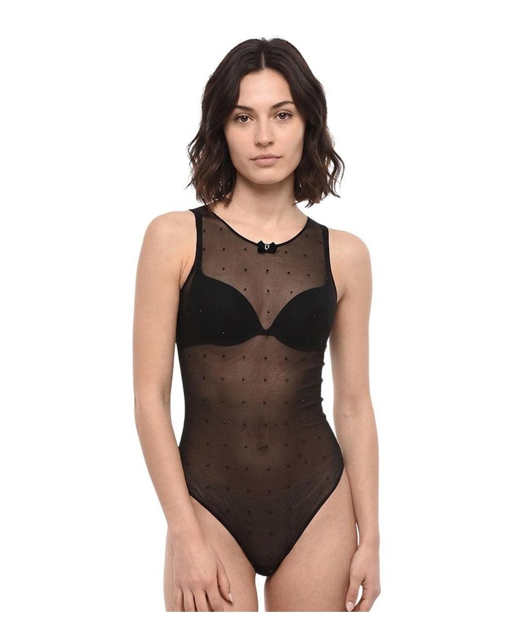 DSquared² Black Embellished Swimwear