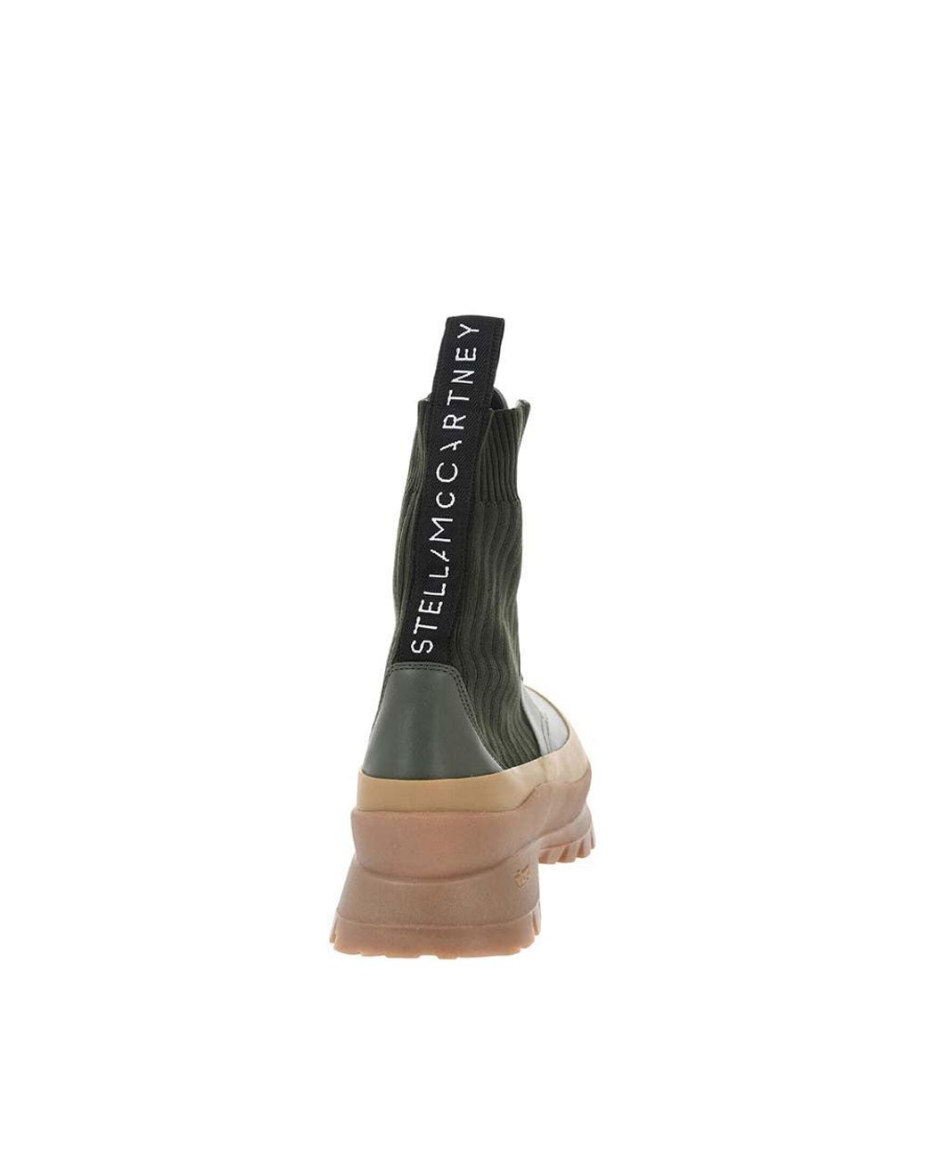 Stella McCartney Black Leather Combat Boots