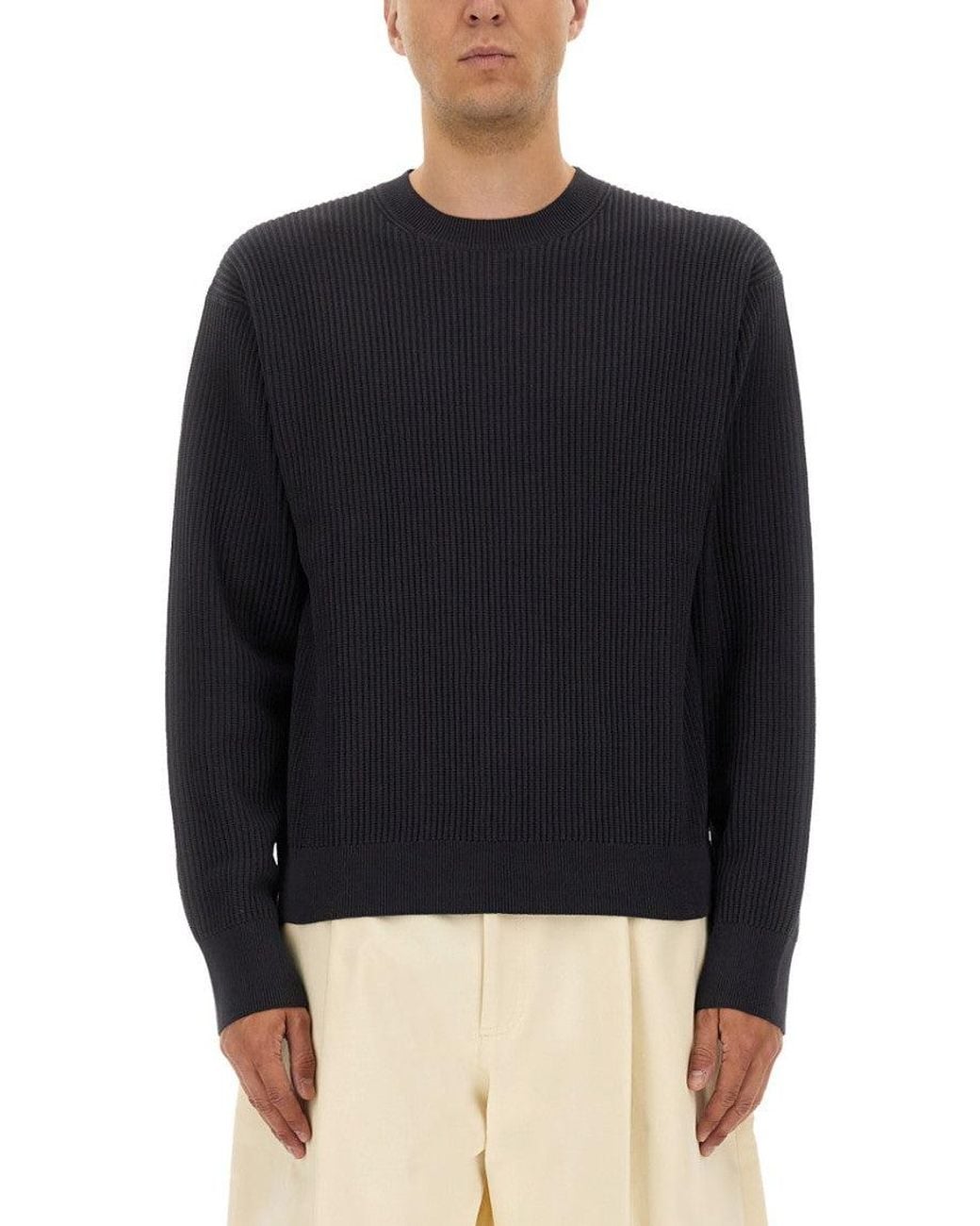 Studio Nicholson Blue Dark Knitted Sweater for men