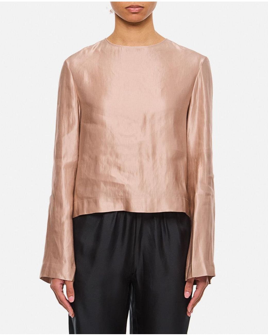 Loulou de Saison Pink Round Neck Blouse
