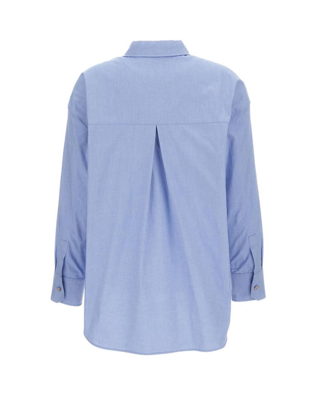 Max Mara Blue Regular Solid Shirt