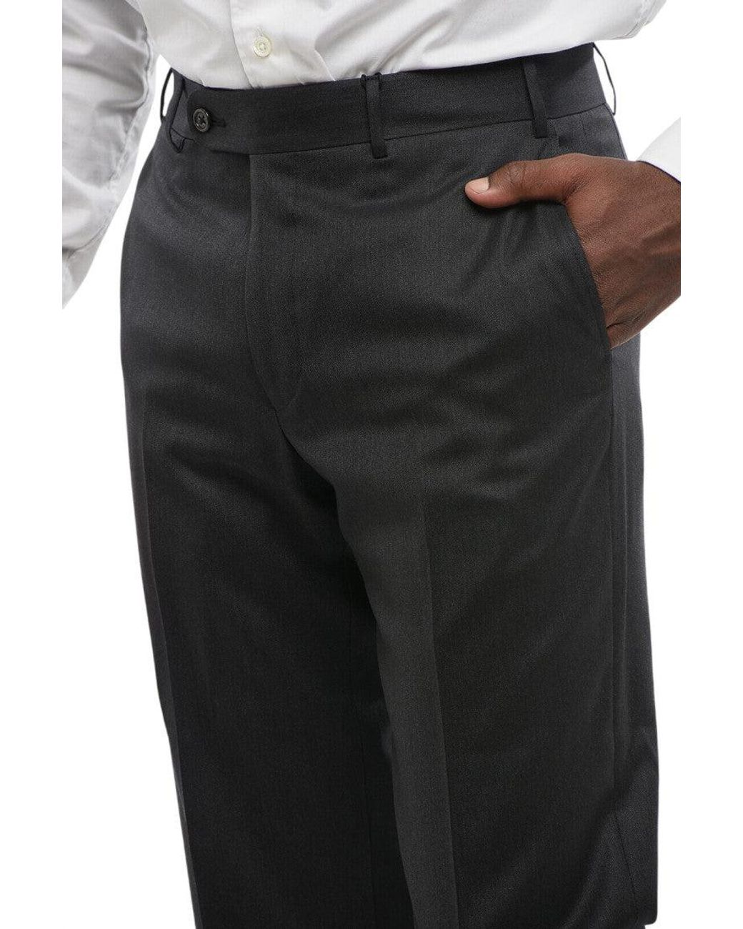 Corneliani Black Tailored Pants for men