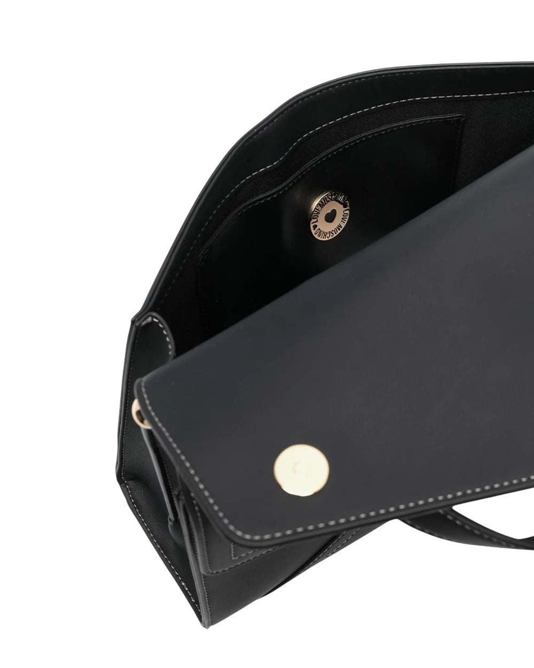 Love Moschino Black Logo Medium Satchel