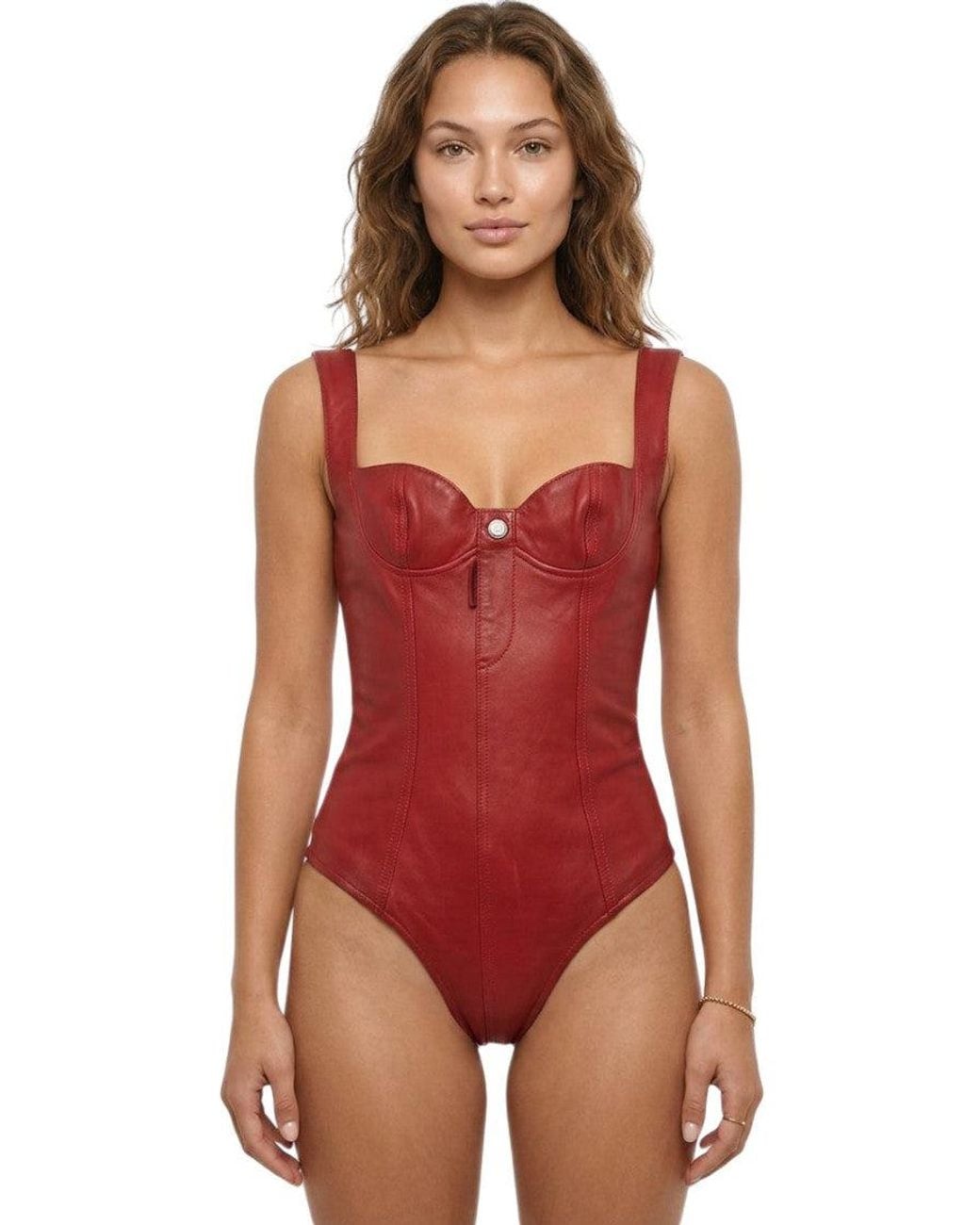 DSquared² Red Solid Swimwear