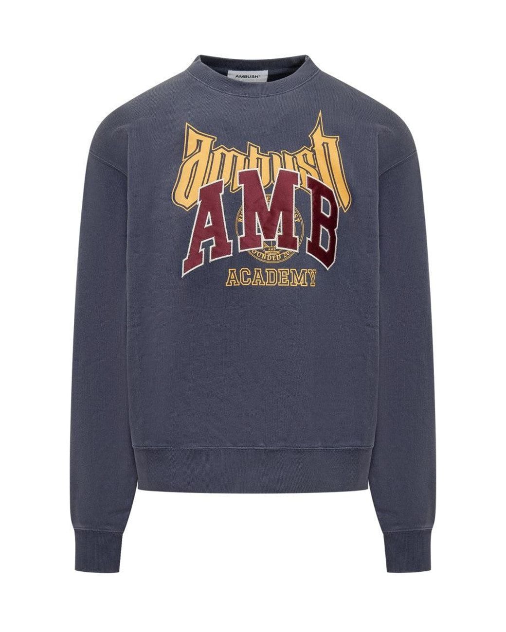 Ambush Blue Logo Crew Neck Sweatshirt for men