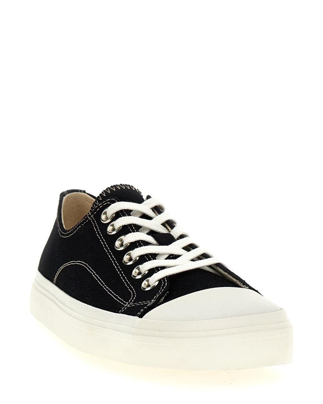 Moschino Black Canvas Sneakers