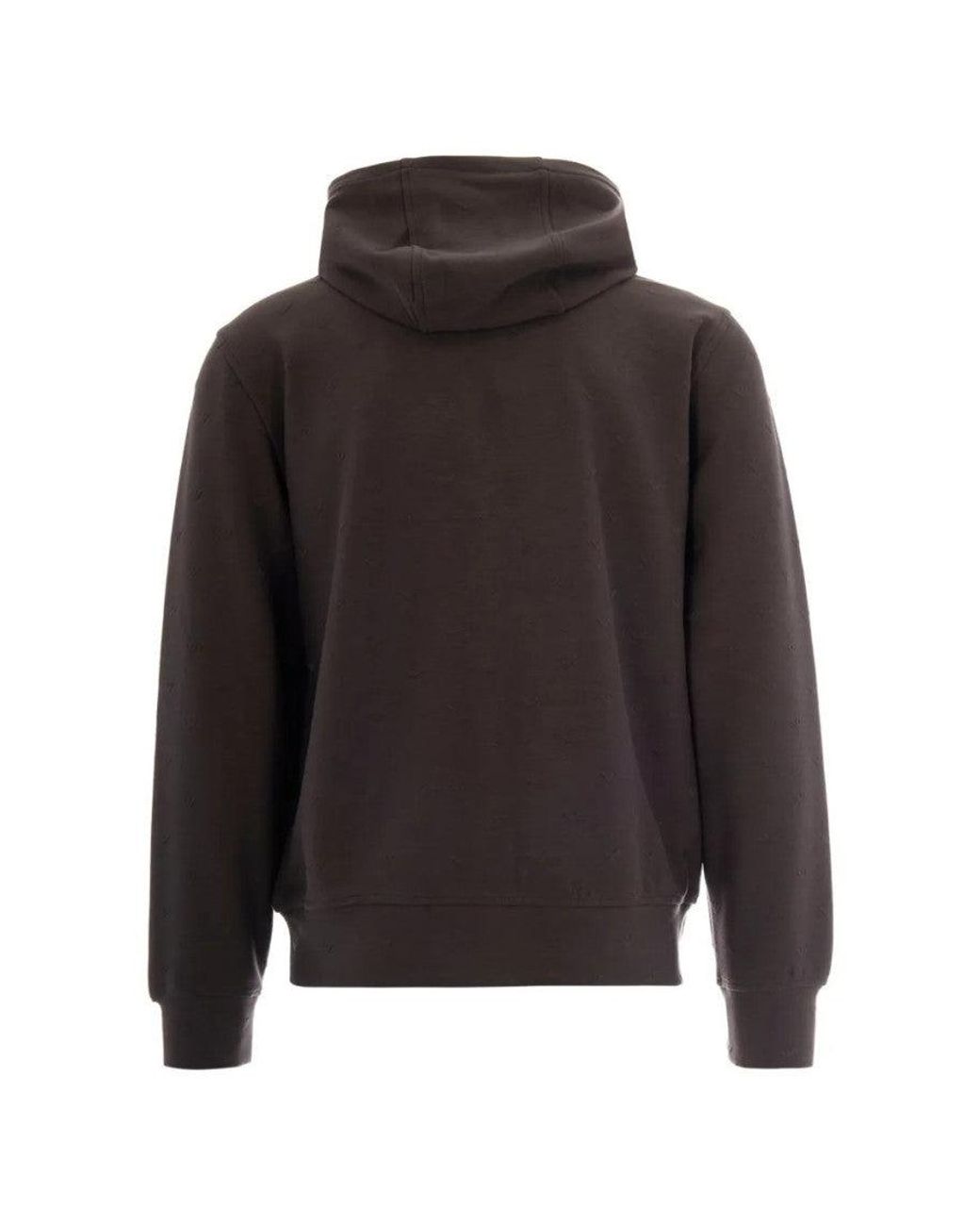 Emporio Armani Gray Solid Hoodie for men