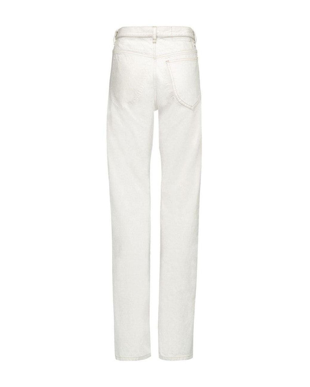 Maison Margiela White Straight Leg Jeans