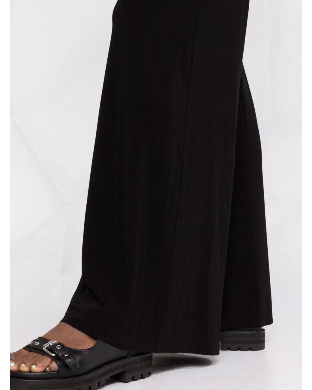 Norma Kamali Black Wide Leg Pant