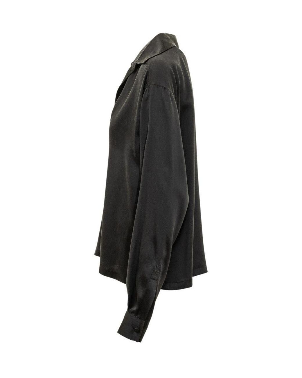 Tom Ford Black Silk Satin Polo