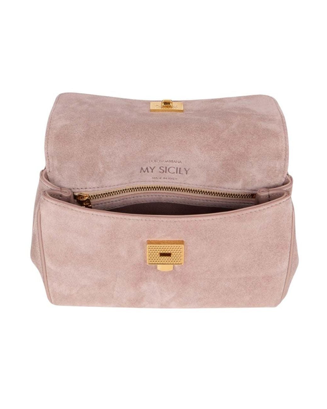 Dolce & Gabbana Pink My Sicily Medium Satchel