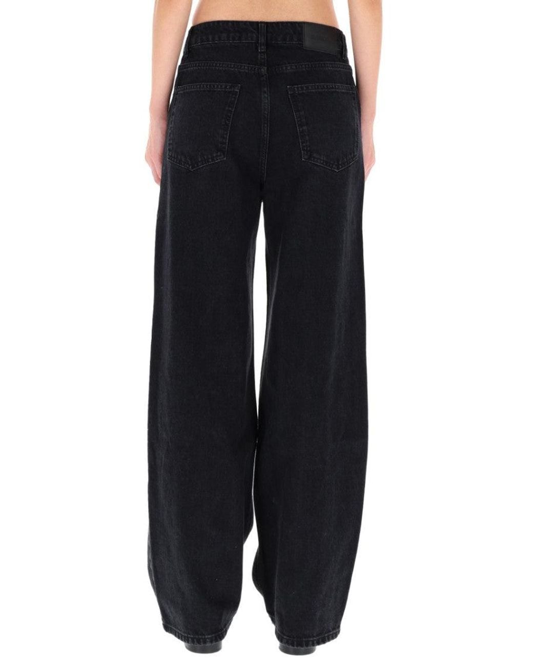 ROTATE BIRGER CHRISTENSEN Black Relaxed High Rise Jeans
