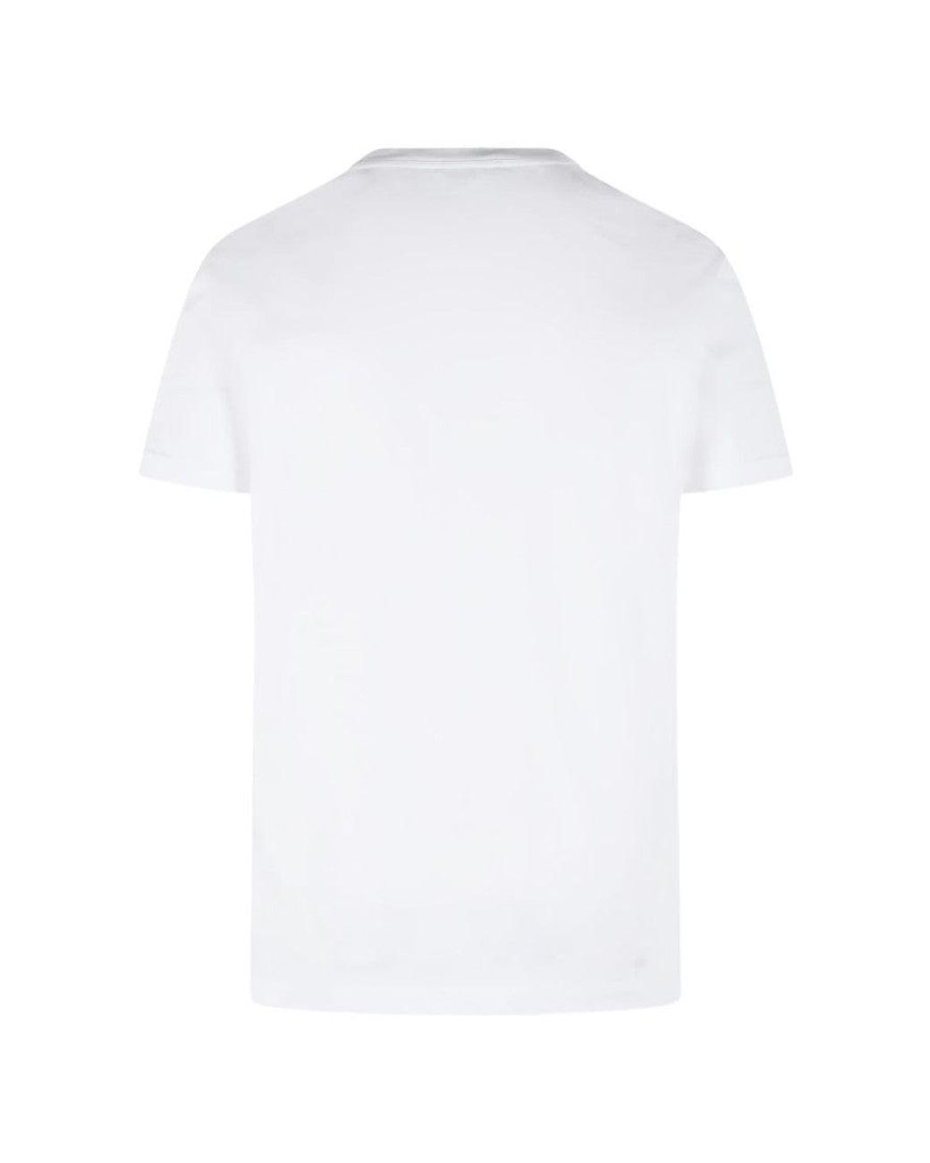 Dolce & Gabbana White T-Shirt With Logo for men