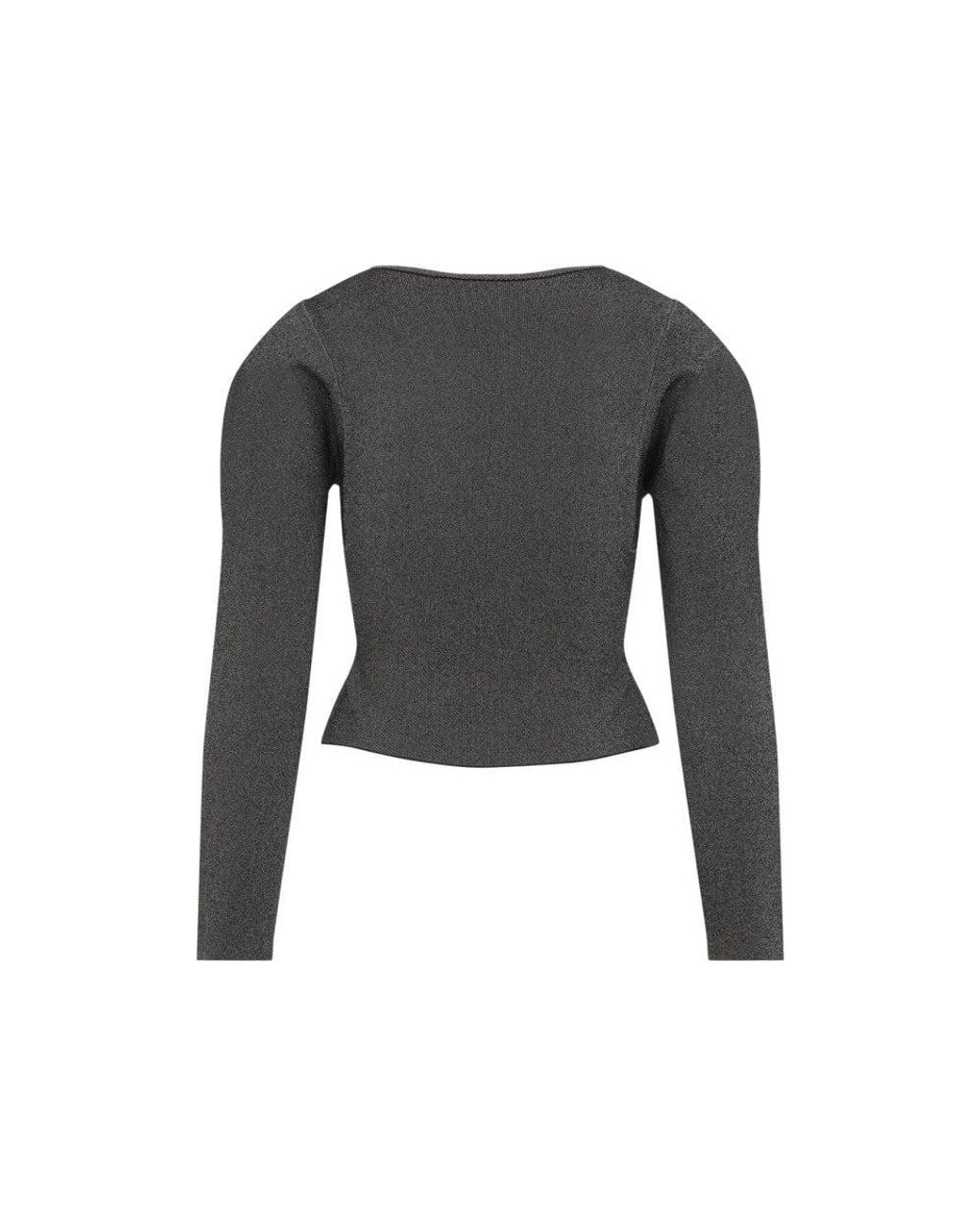 Jacquemus Black Dark Solid Scoop Neck Cardigan