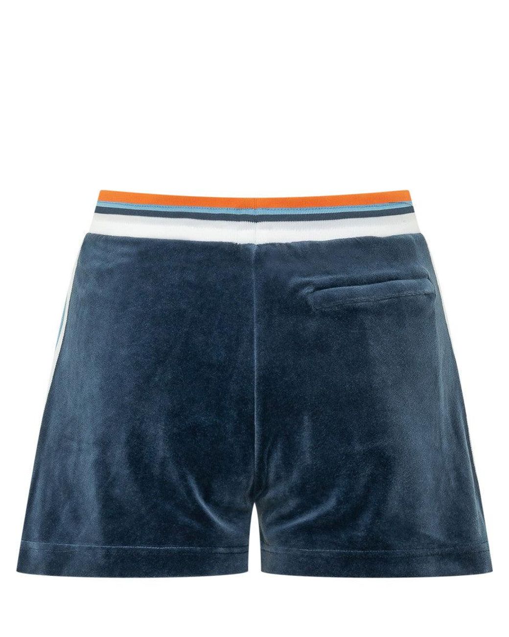 Casablanca Blue Logo Drawstring Shorts