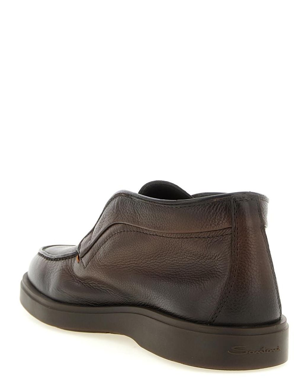 Santoni Brown Digits Boots for men