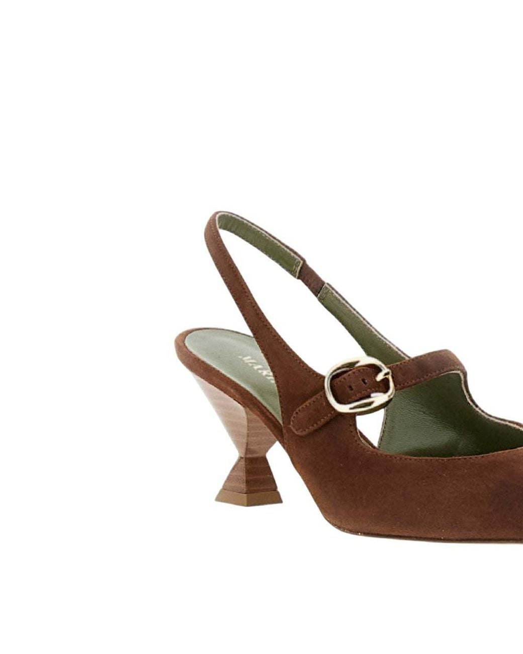 MARIA LUCA Brown Slingback Pumps