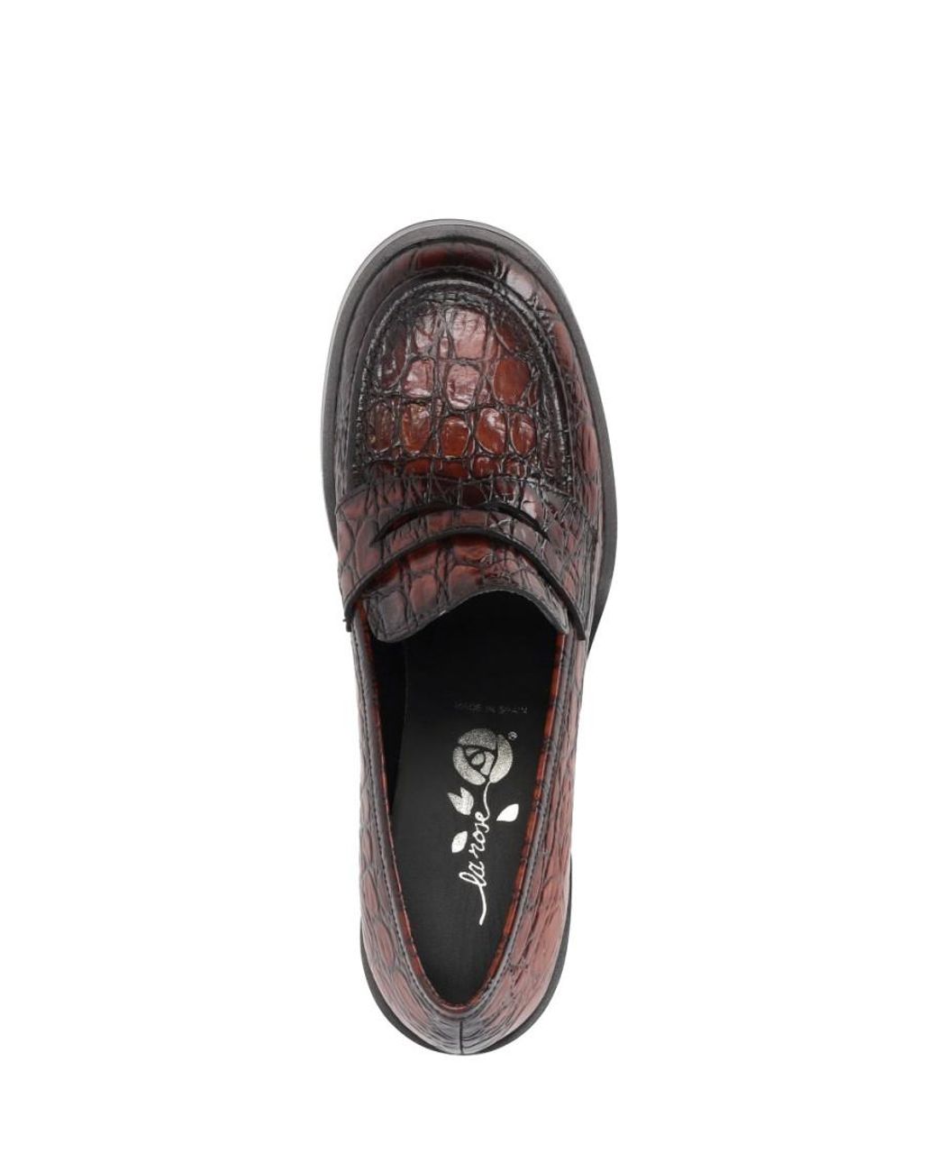 LA ROSE Brown Leather Loafers