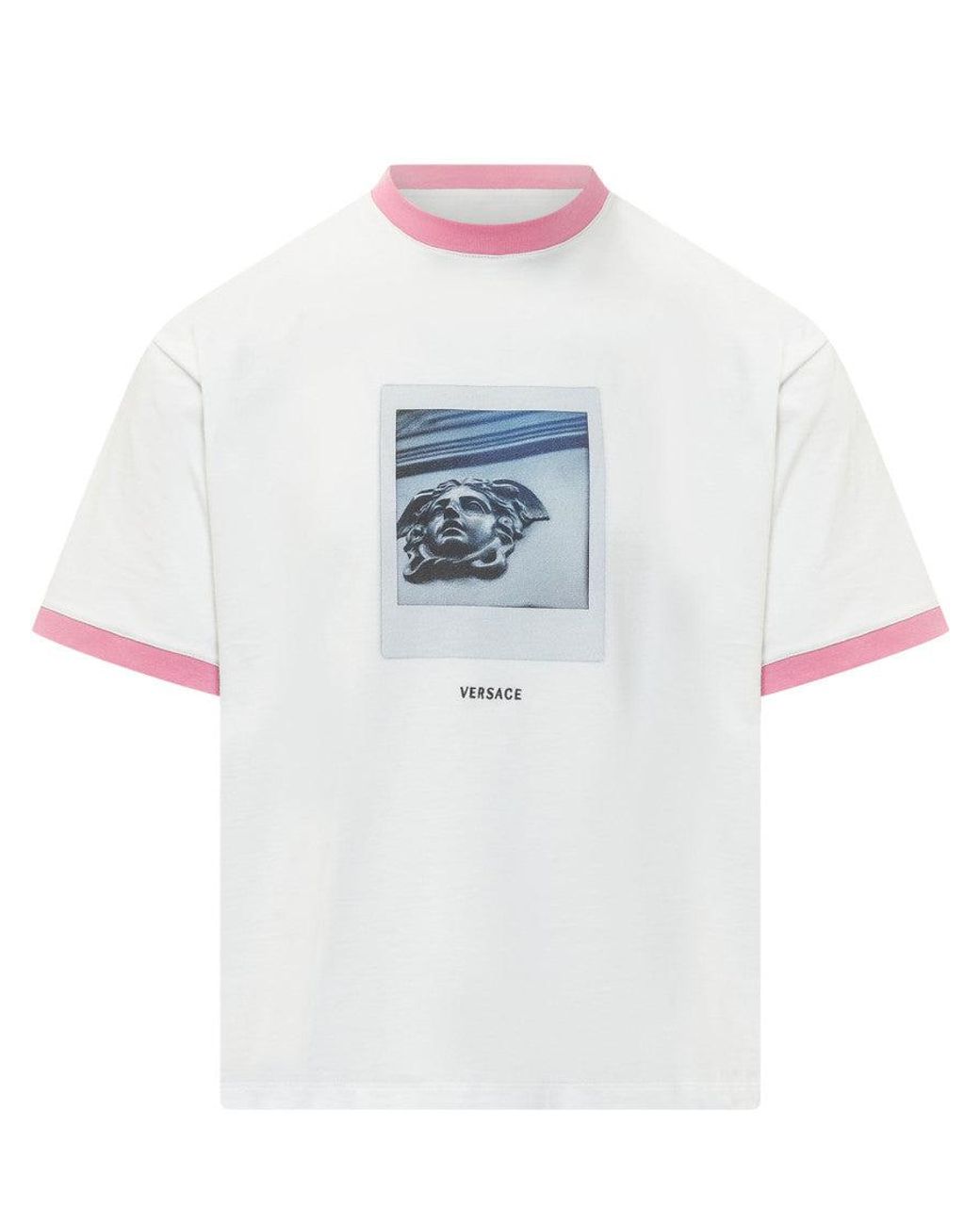 Versace White Trendy Graphic T-Shirt