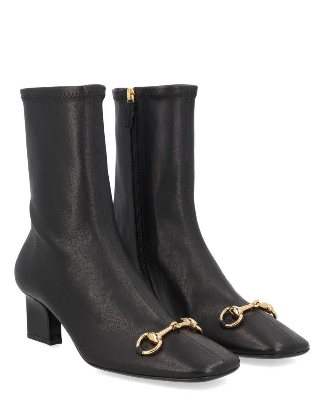 Gucci Black Solid Signora Boots