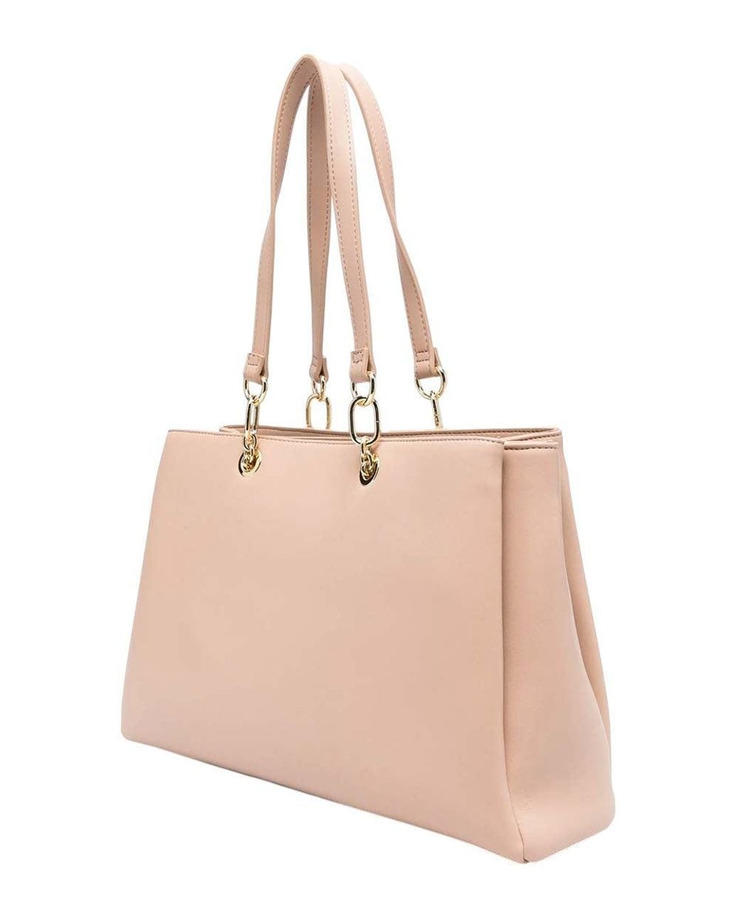 Love Moschino Natural Heart Logo Large Tote