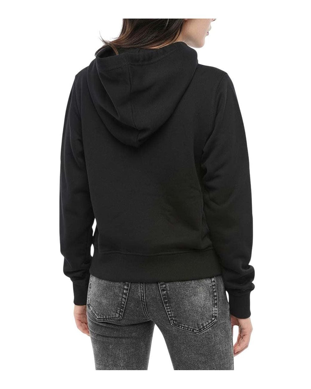 DIESEL Black Graphic Hoodie