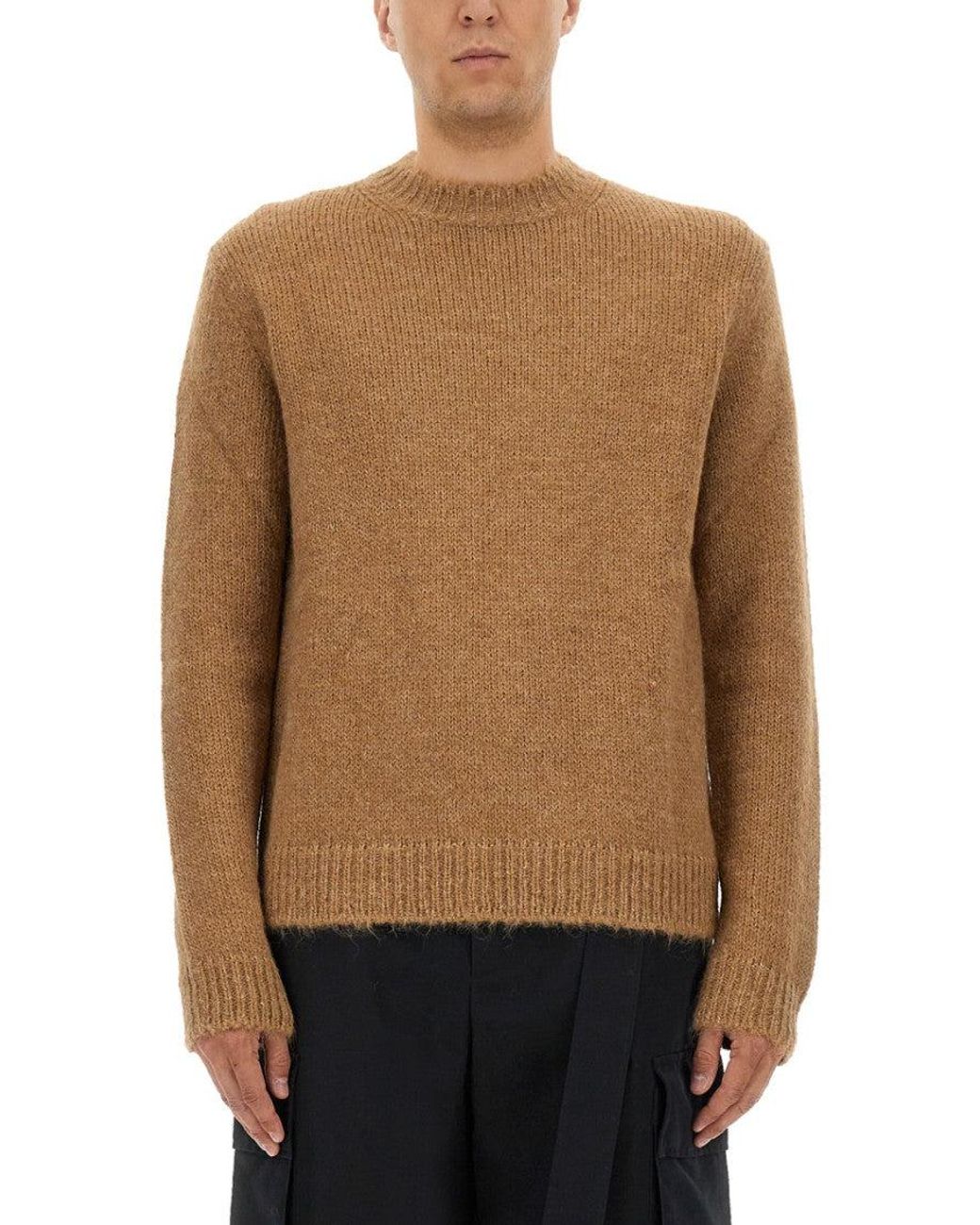 Jil Sander Natural Light Knitted Sweaters for men