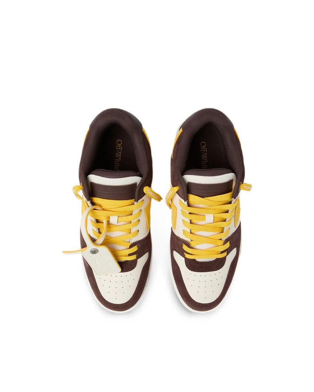 Off-White c/o Virgil Abloh Brown Color Block Arrows Sneakers for men