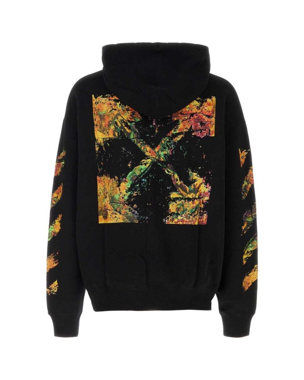 Off-White c/o Virgil Abloh Black Graphic Regular Hoodie for men