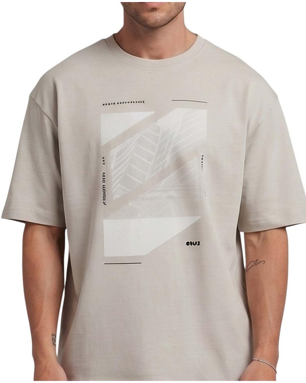 Boss Gray Crew Neck T-Shirt for men